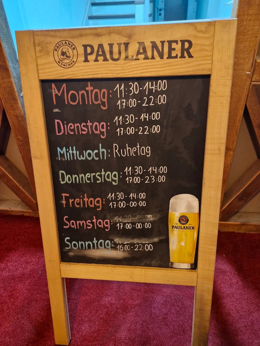 Speisekarte, Gasthaus Hirsch