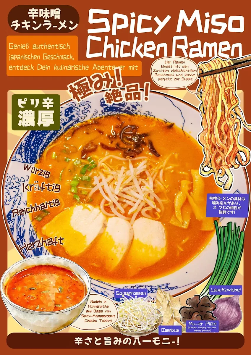 Speisekarte, Ramen Ippin Hamburg Nord