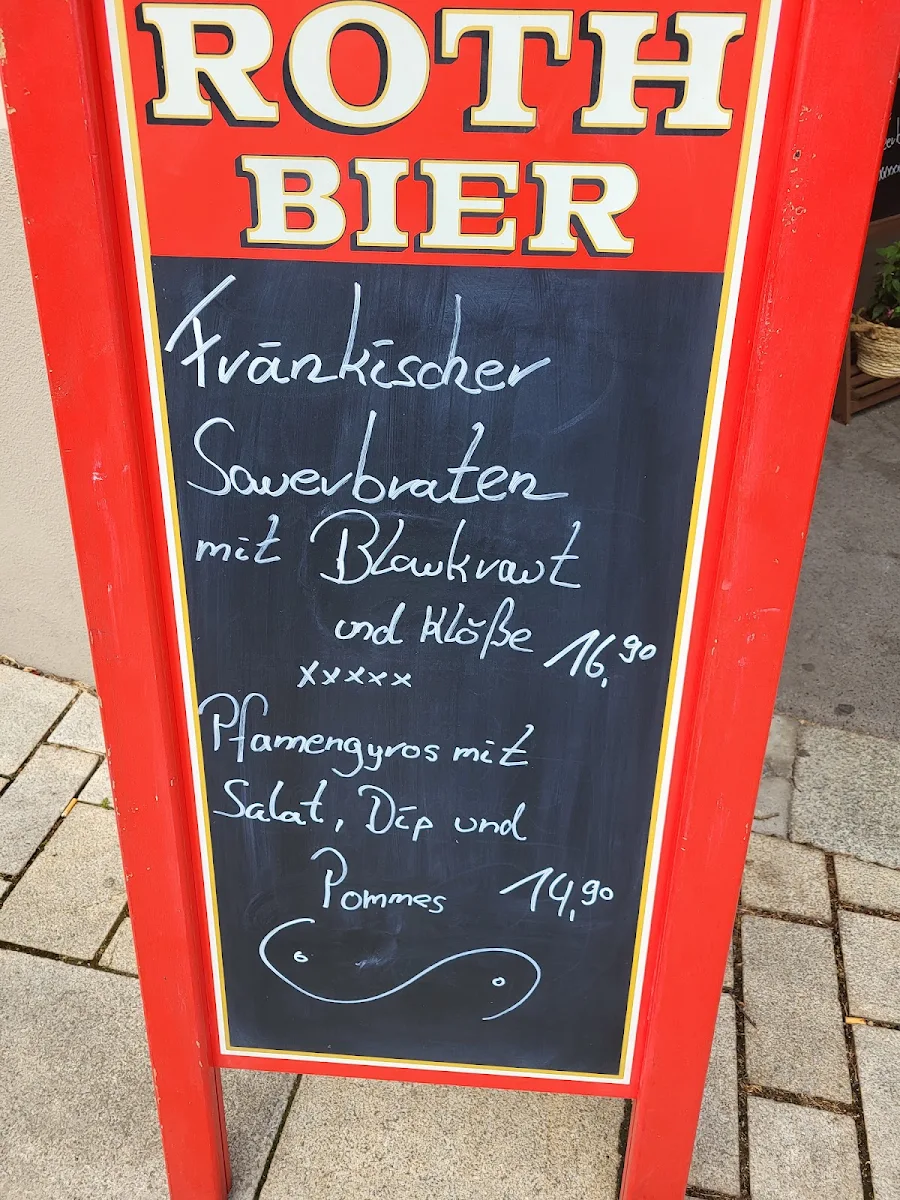 Speisekarte, Zum Roth