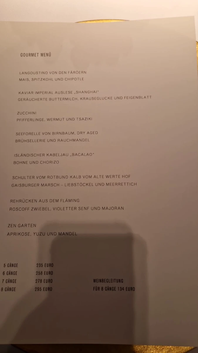 Speisekarte, FACIL
