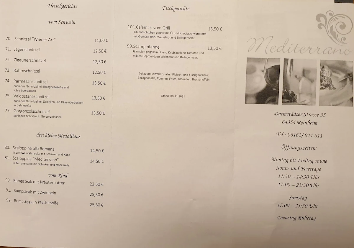 Speisekarte photo 2