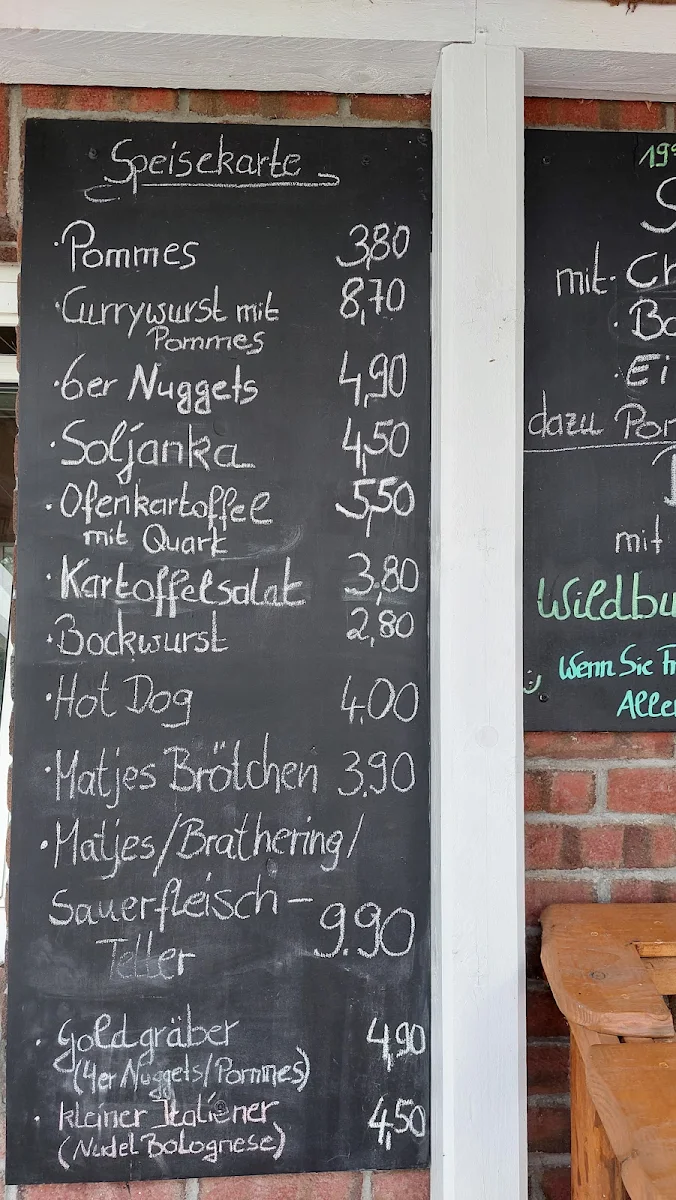 Speisekarte, Zeltküche