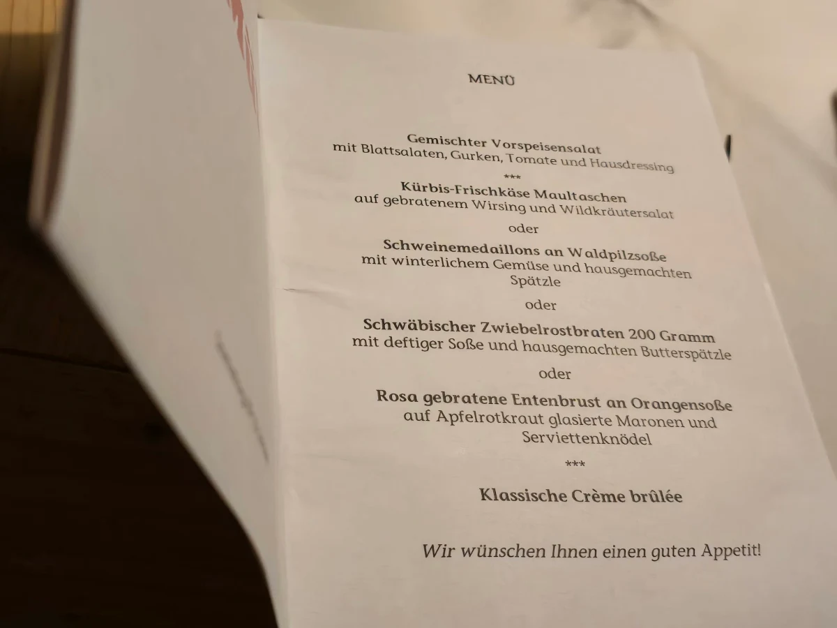 Speisekarte photo 2