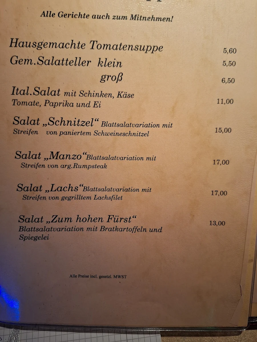 Speisekarte photo 1