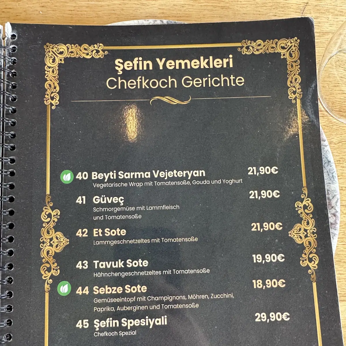 Speisekarte photo 1