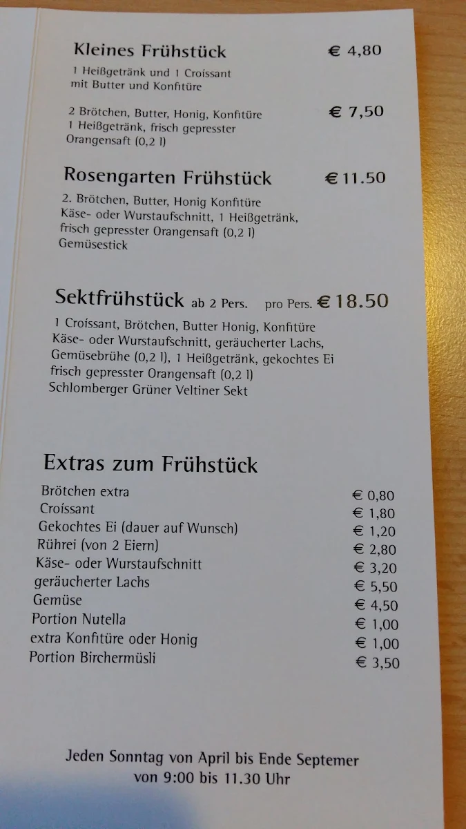 Speisekarte photo 2