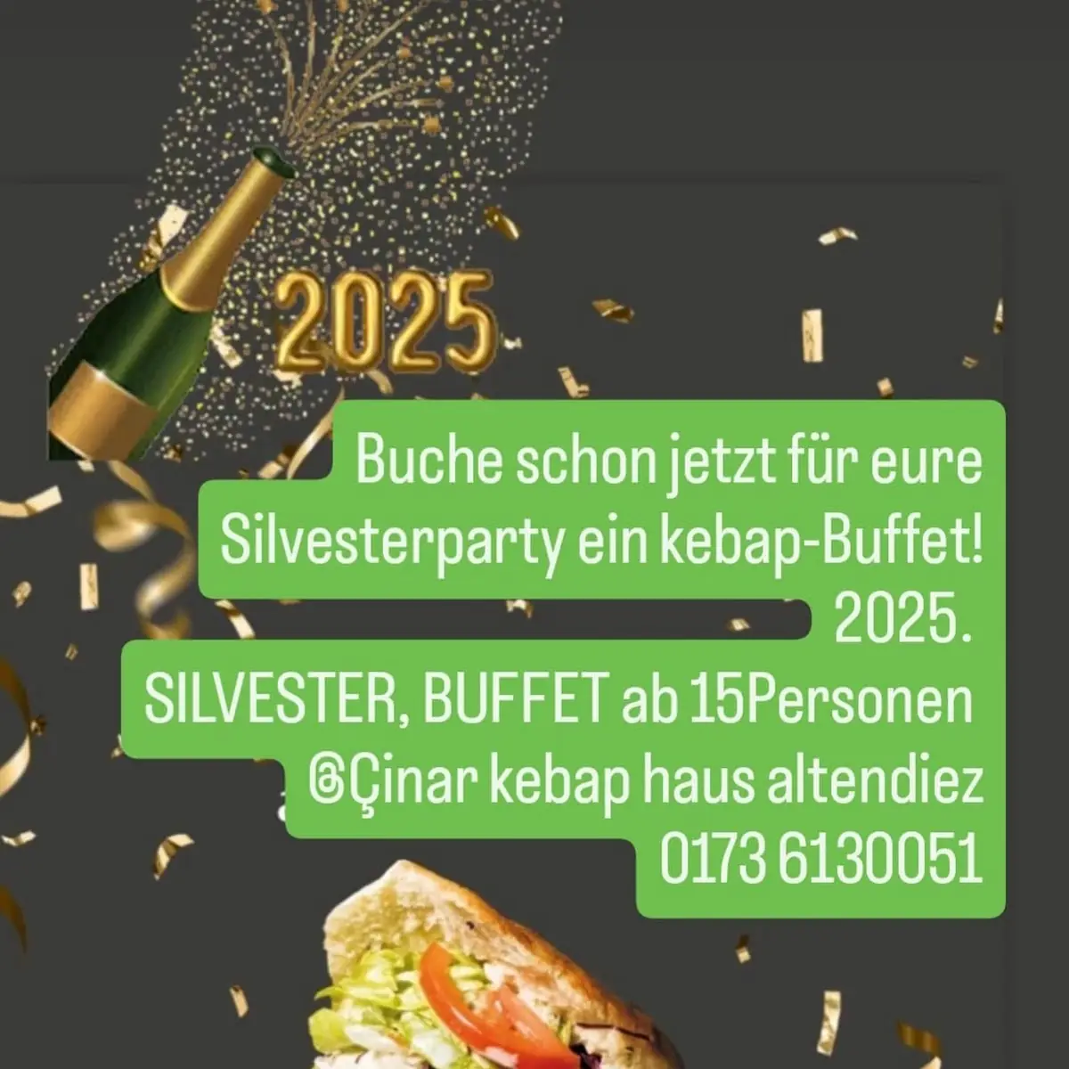 Speisekarte, Çınar Kebaphaus