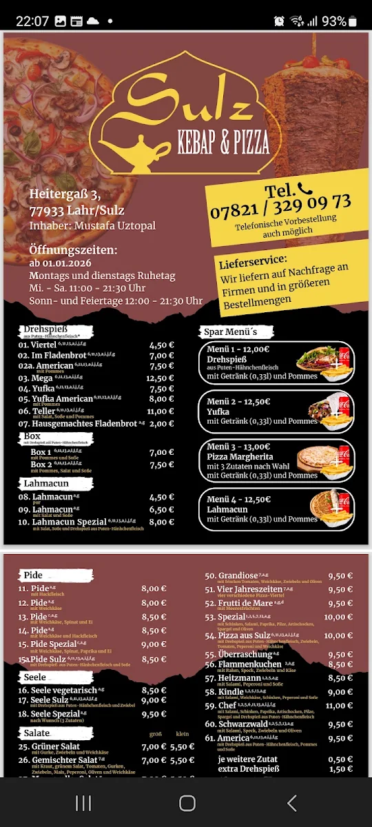 Speisekarte photo 2
