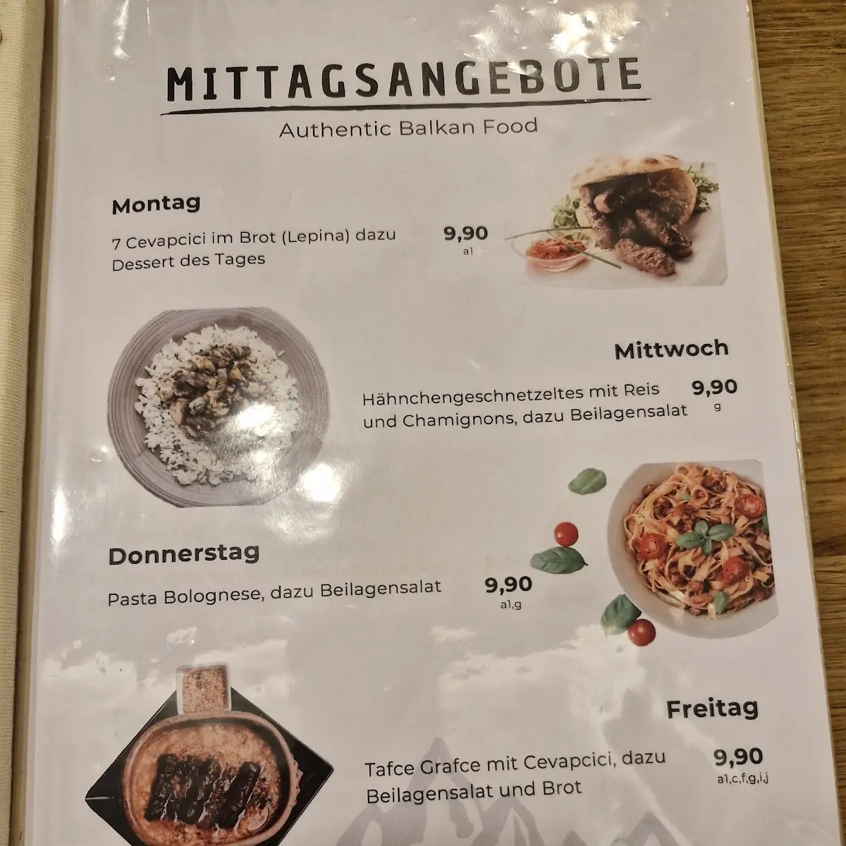 Speisekarte photo 2