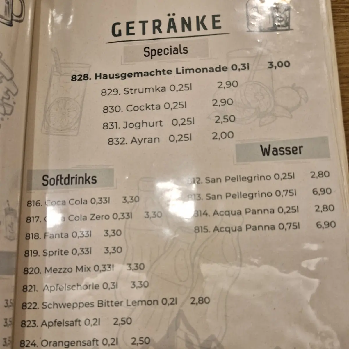 Speisekarte photo 3
