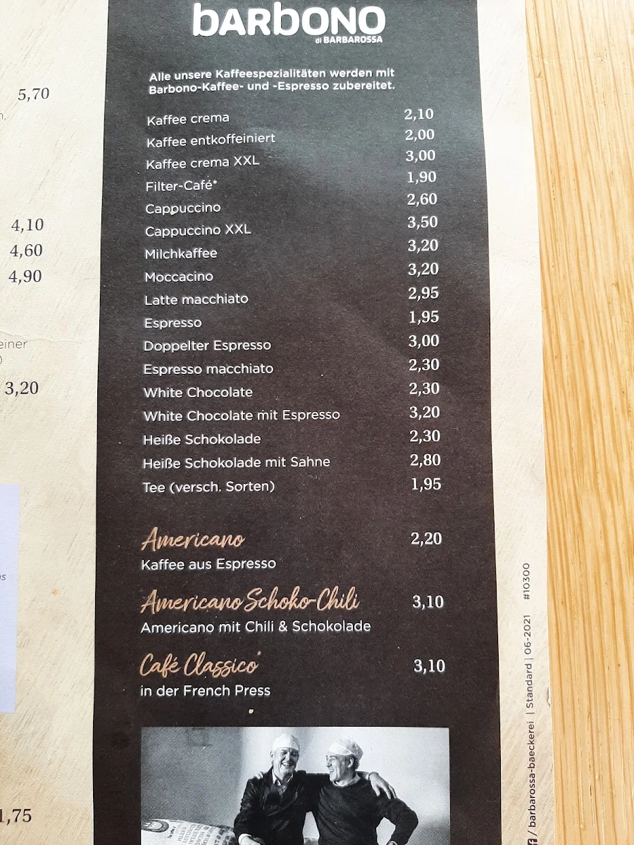 Speisekarte photo 1