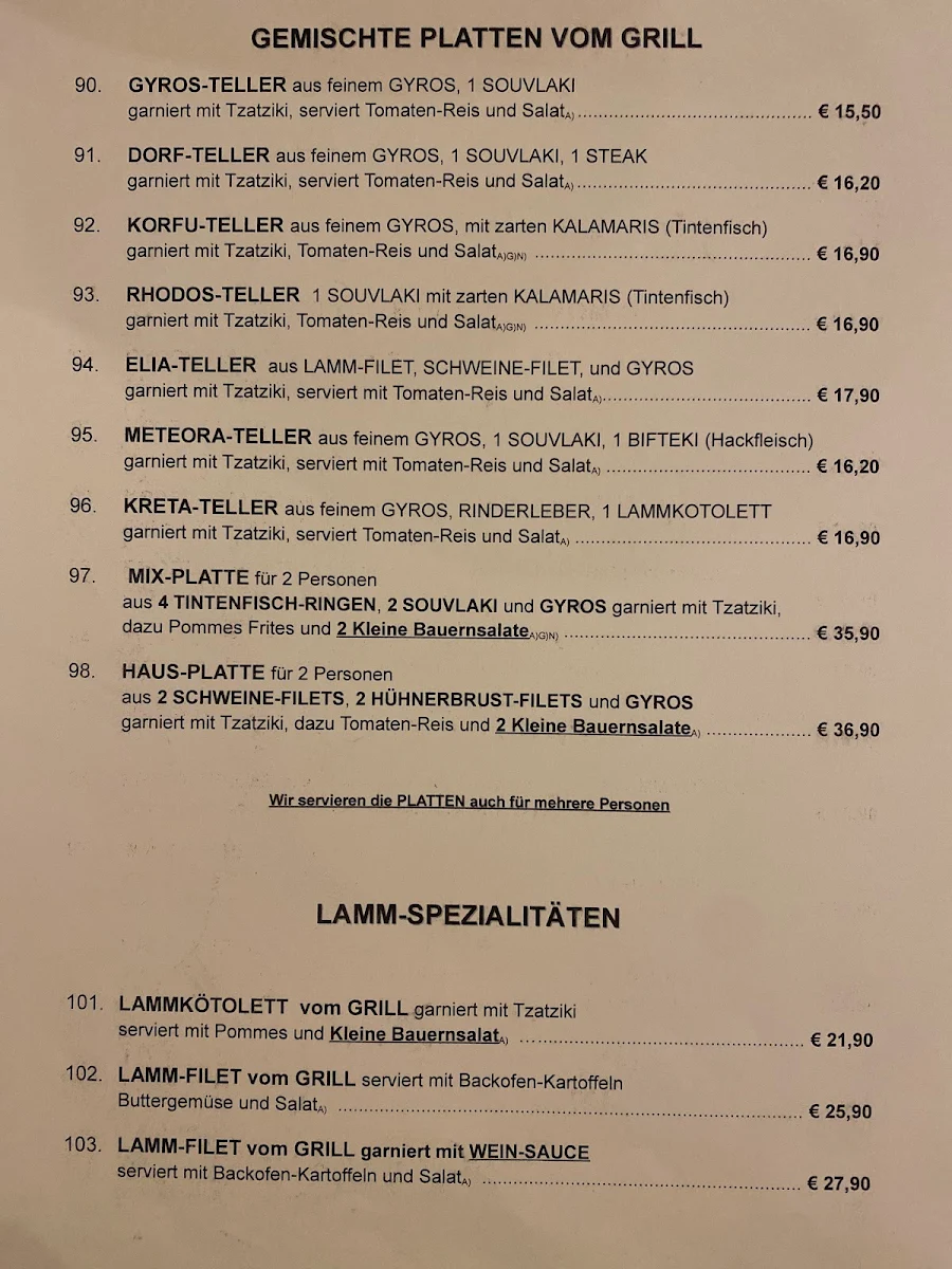 Speisekarte photo 1