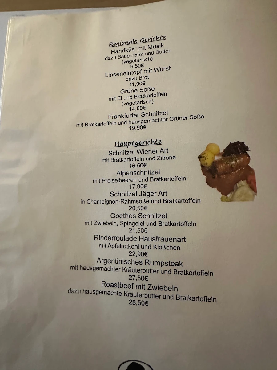 Speisekarte photo 1