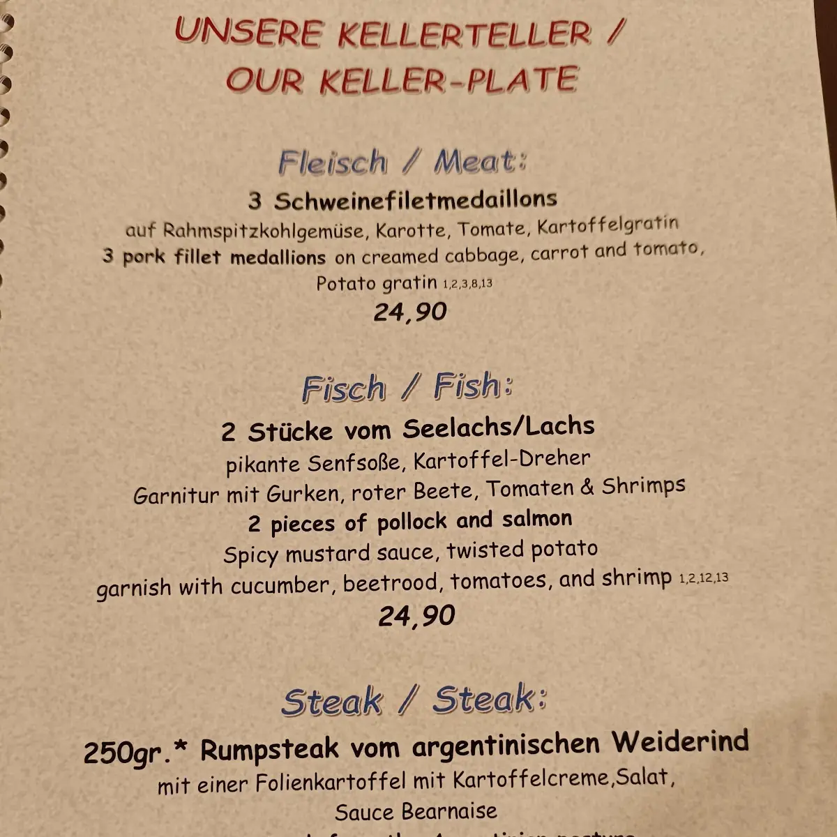 Speisekarte photo 1