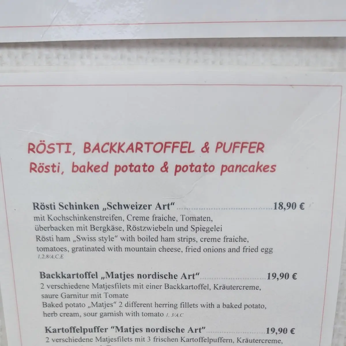 Speisekarte photo 9