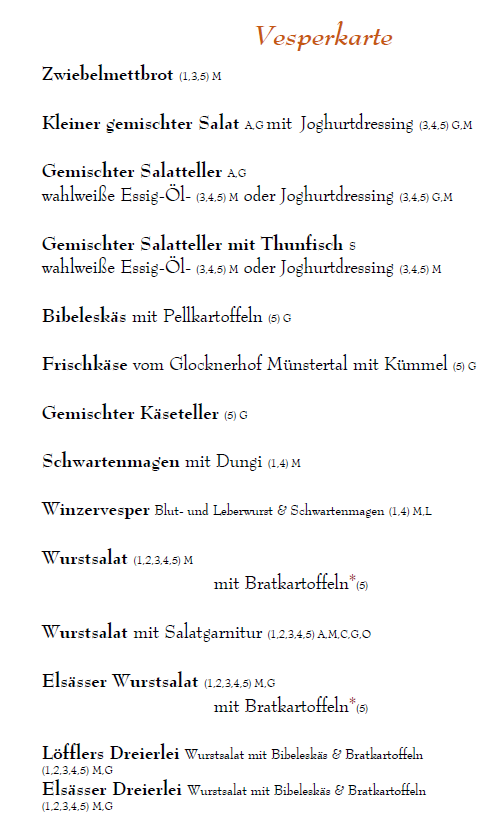 Speisekarte photo 2