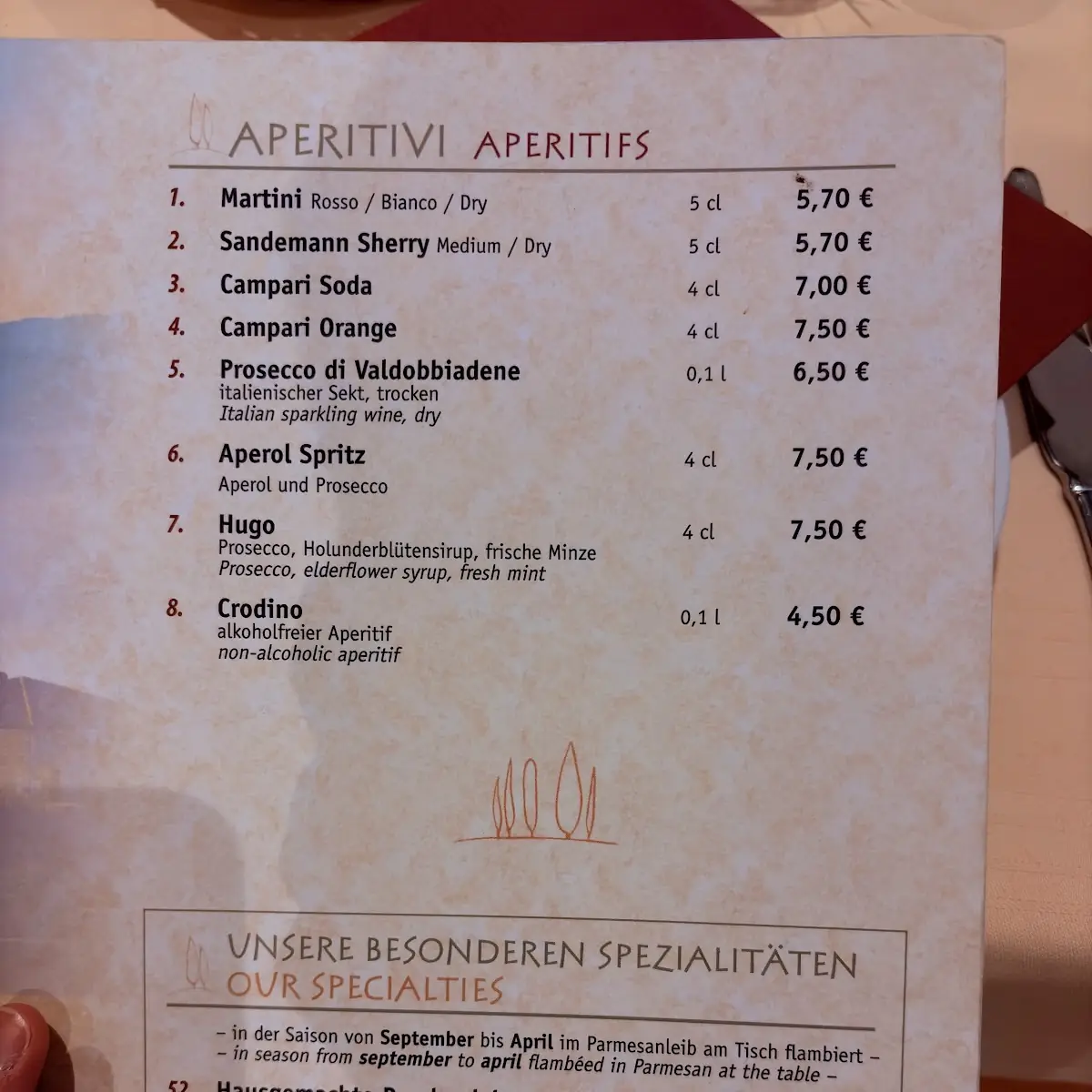 Speisekarte photo 4