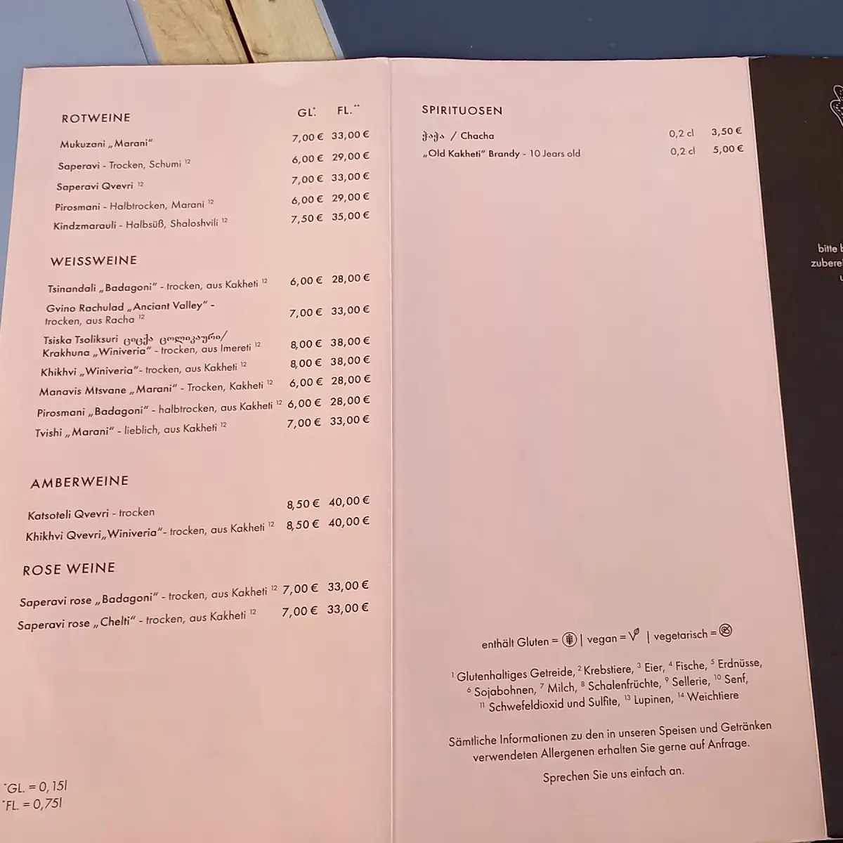 Speisekarte photo 3