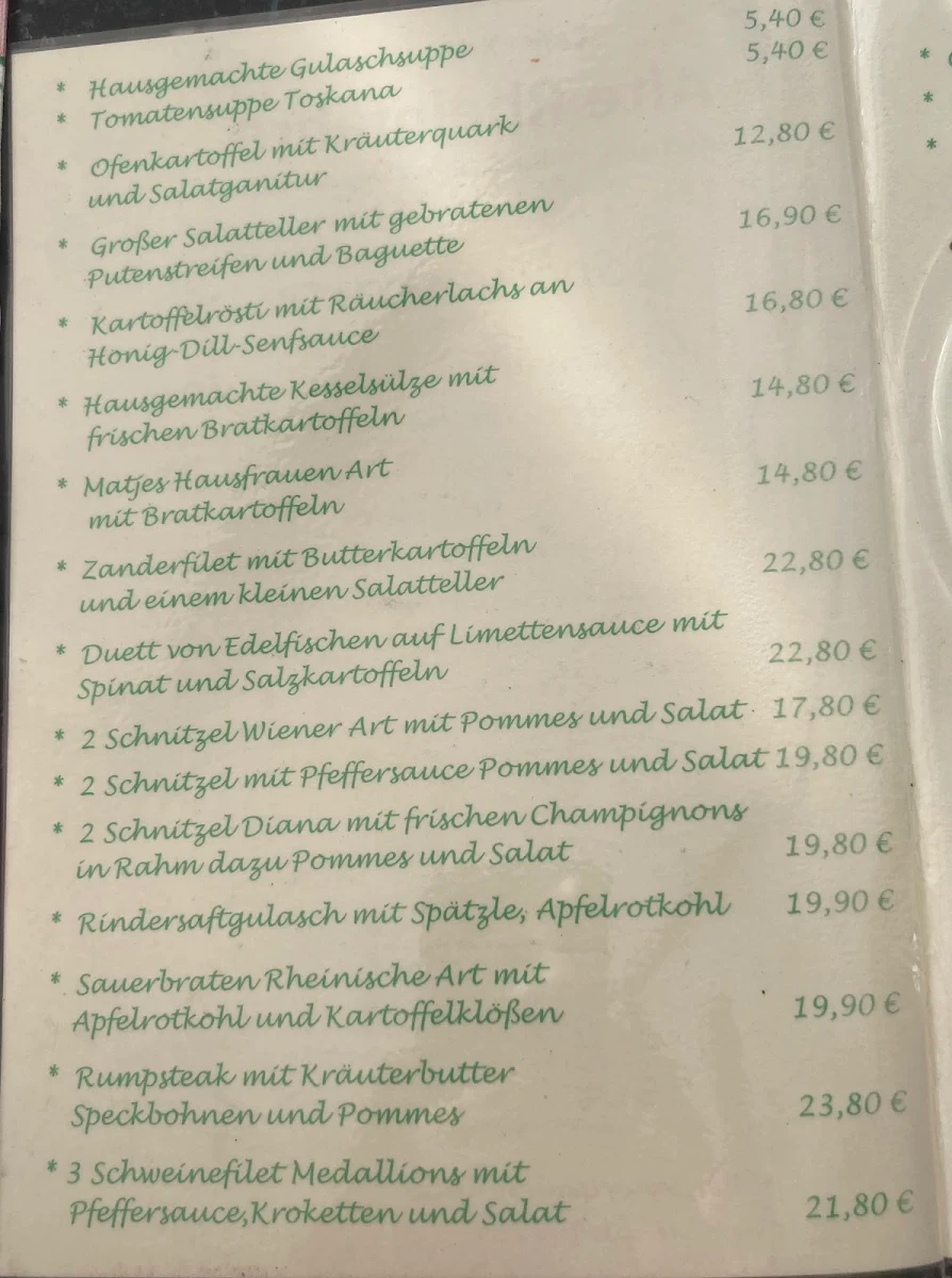 Speisekarte photo 1