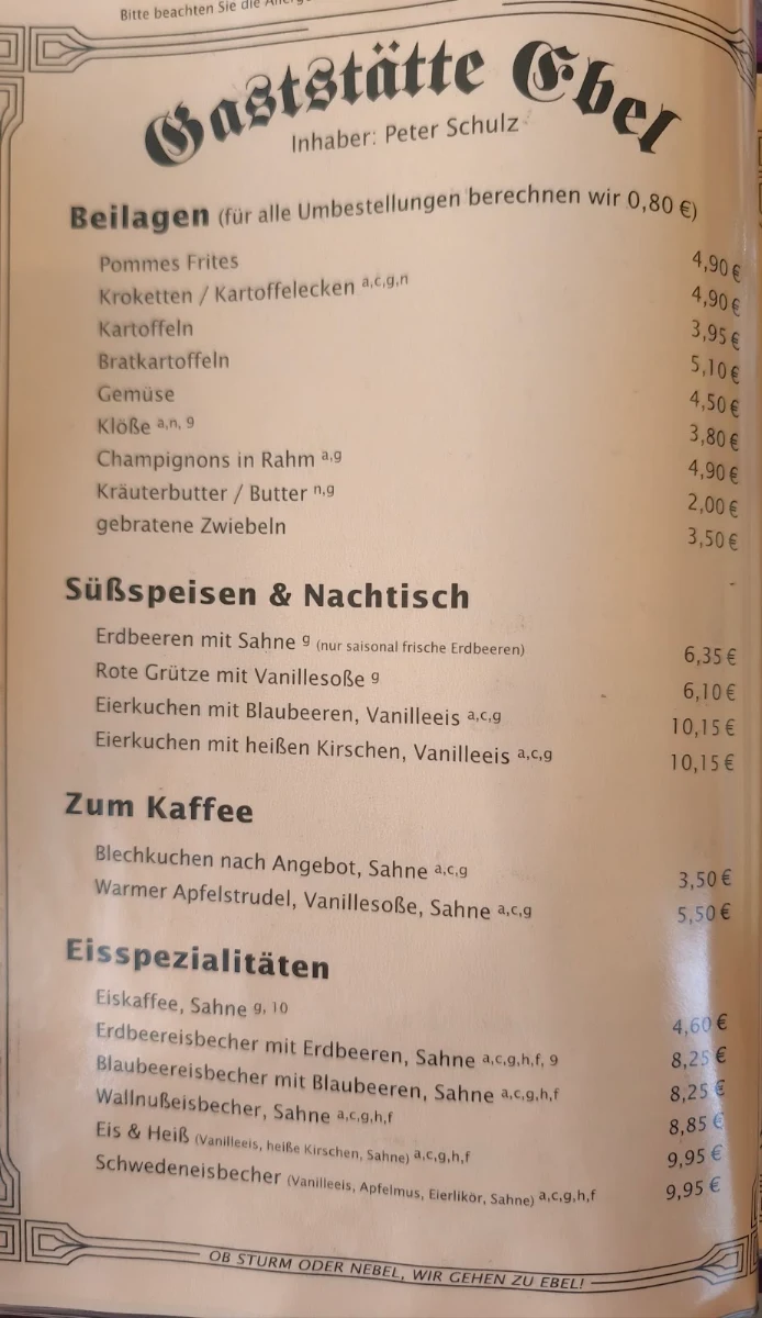 Speisekarte photo 2