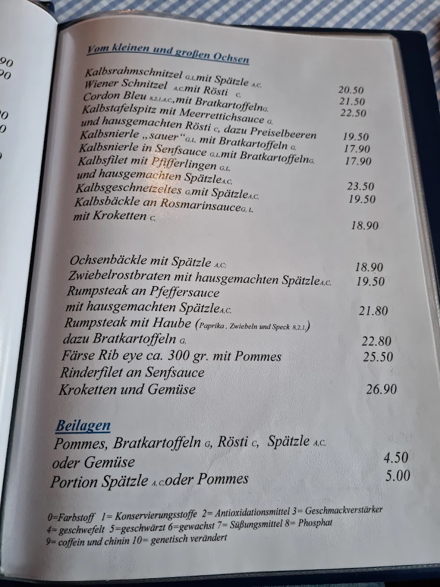 Speisekarte photo 5