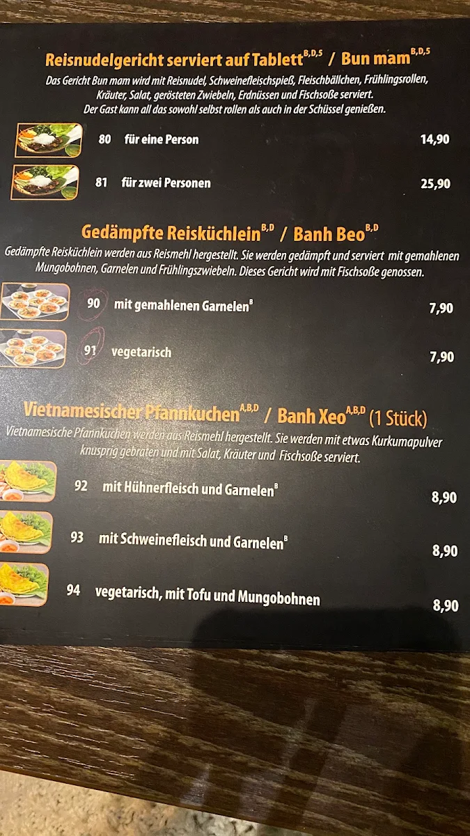 Speisekarte, Phở