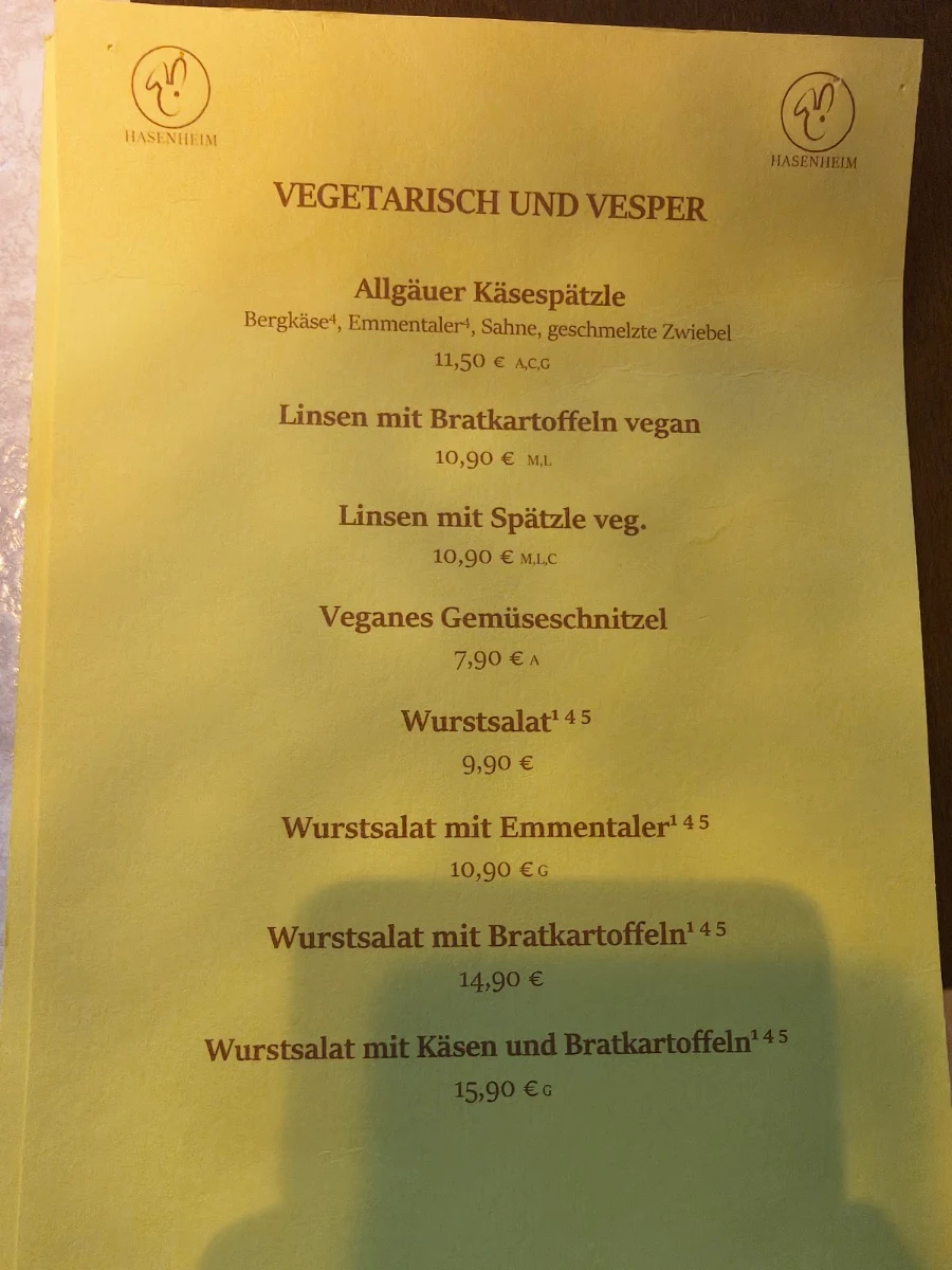 Speisekarte photo 1