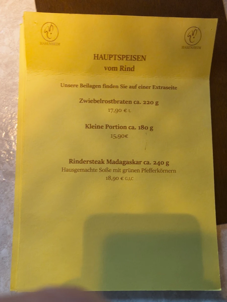 Speisekarte photo 2
