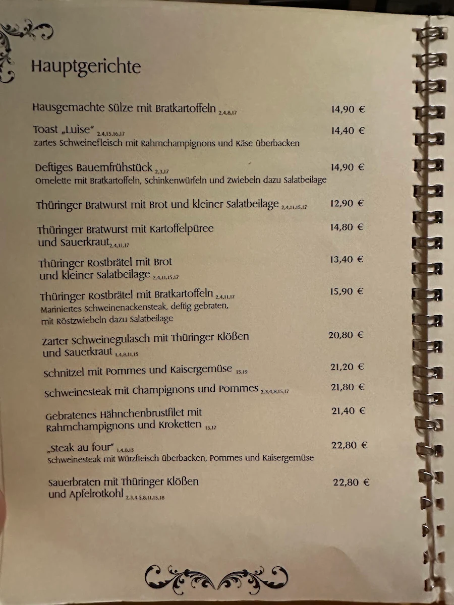 Speisekarte photo 2
