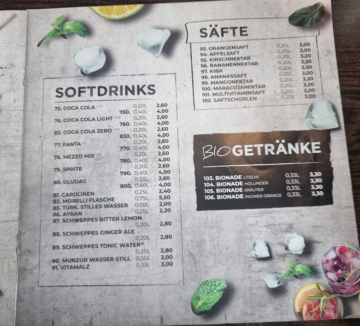Speisekarte photo 7