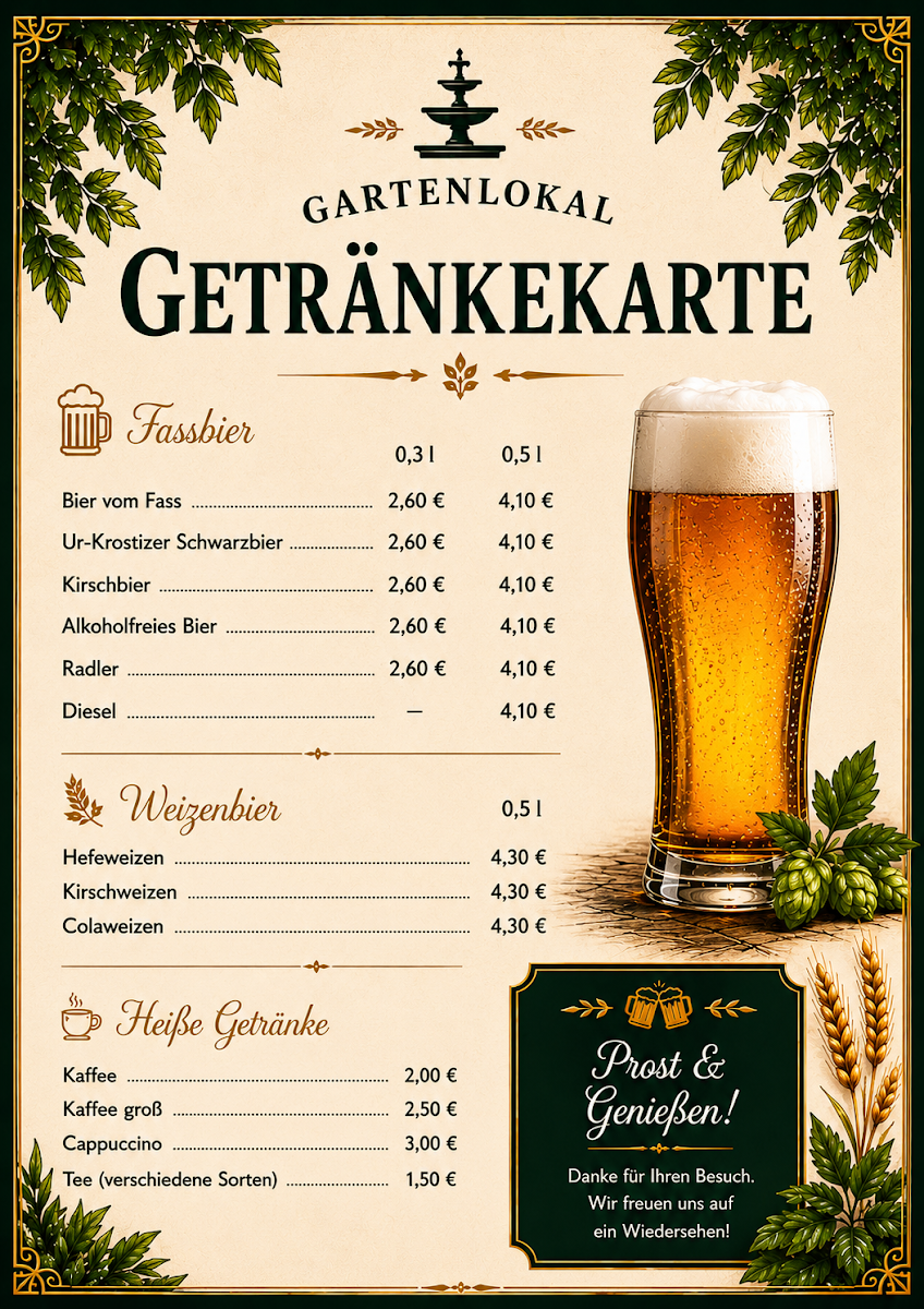 Speisekarte photo 3