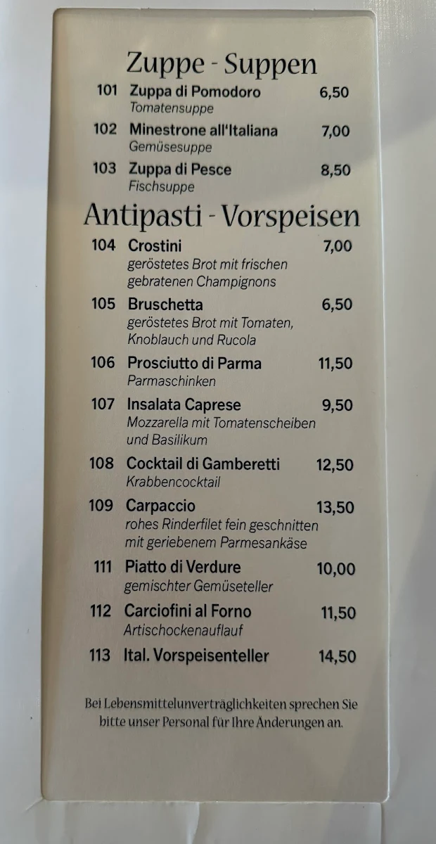 Speisekarte photo 2