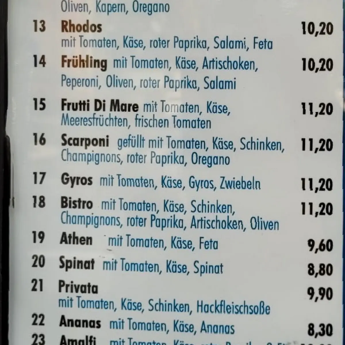 Speisekarte photo 4