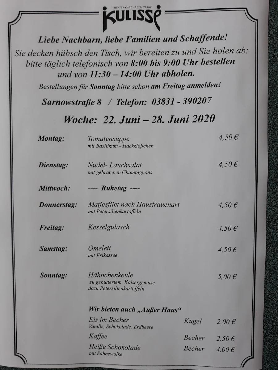Speisekarte photo 1