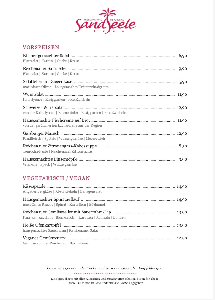 Speisekarte photo 4