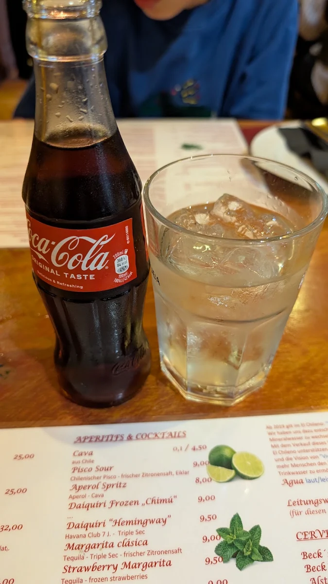 Speisekarte, El Chileno Restaurant