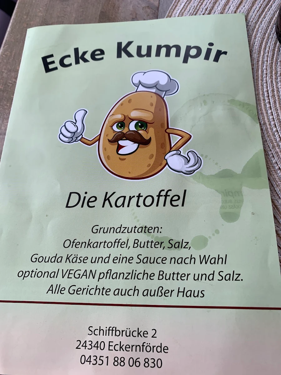 Speisekarte, Ecke Kumpir