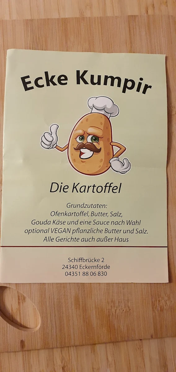 Speisekarte, Ecke Kumpir