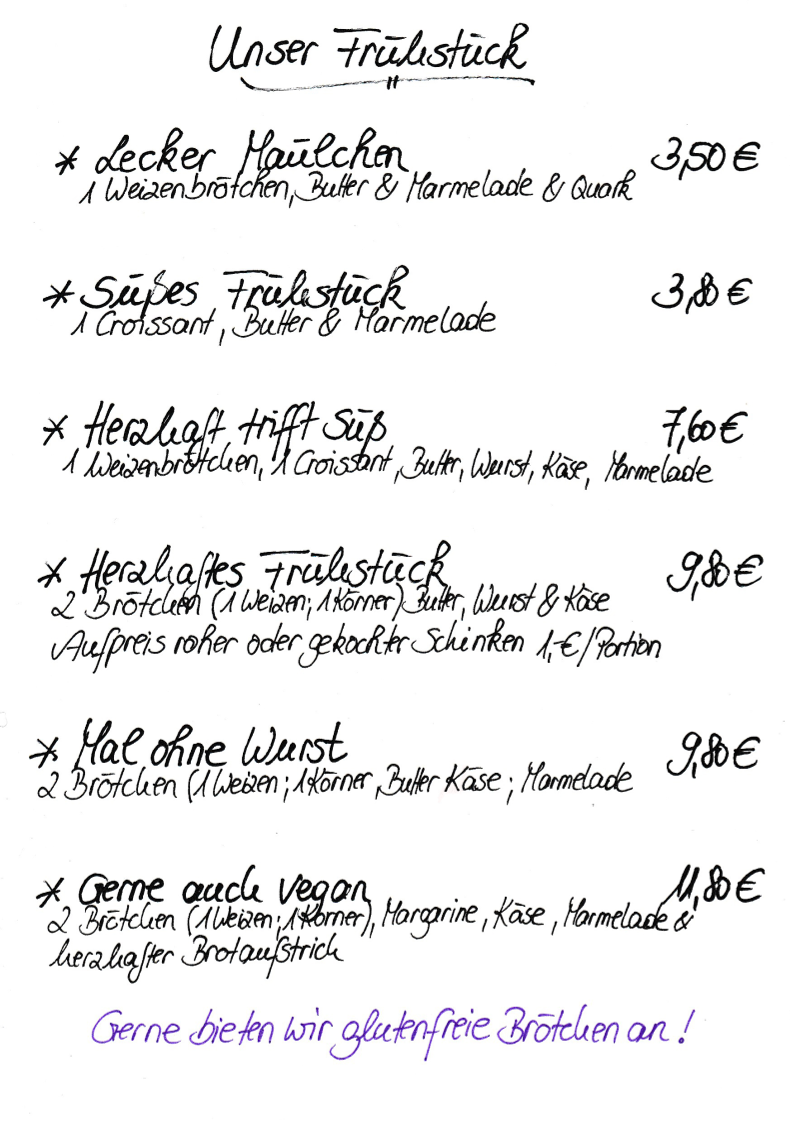 Speisekarte photo 3