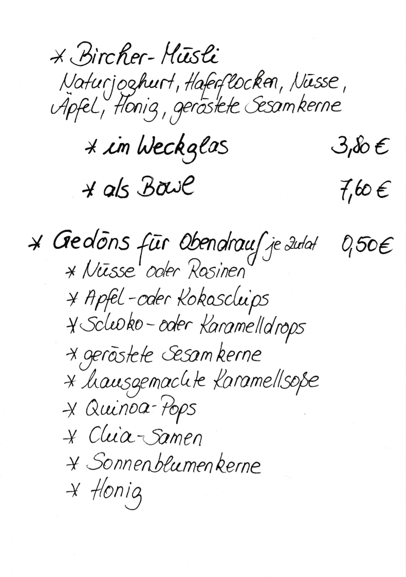 Speisekarte photo 5