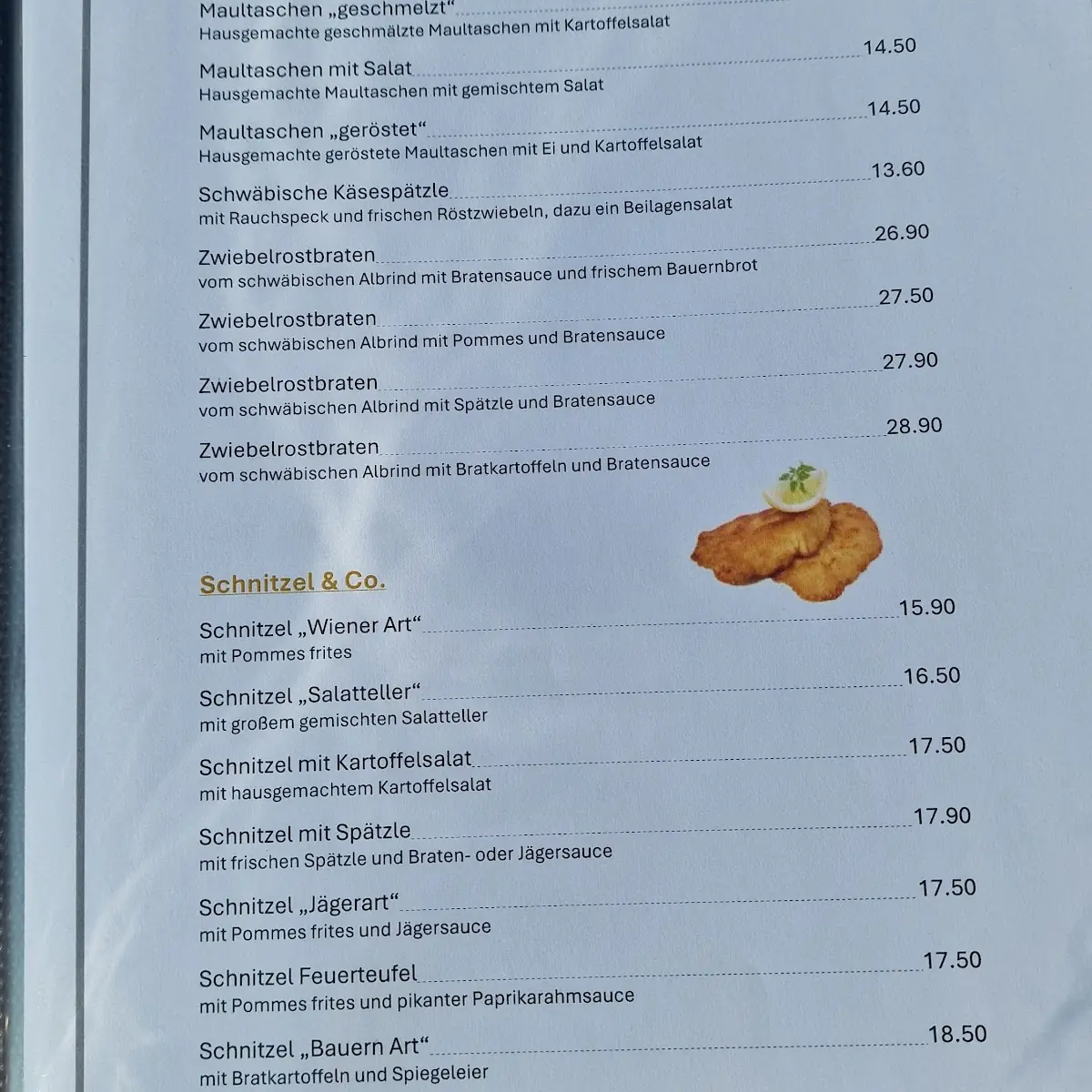 Speisekarte photo 4