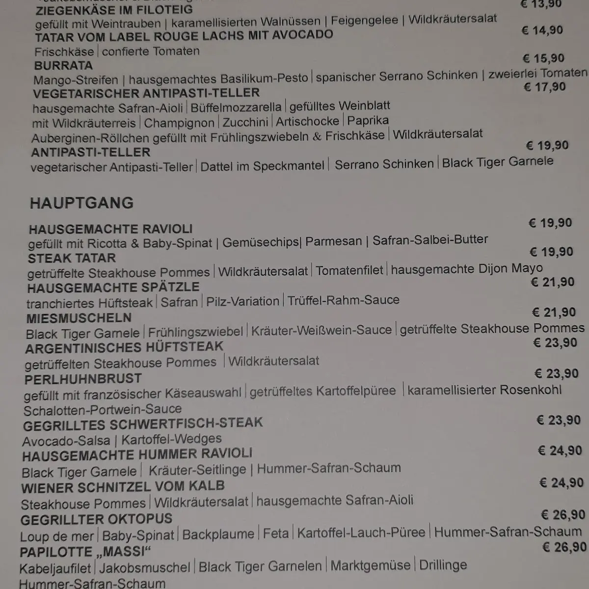 Speisekarte photo 8