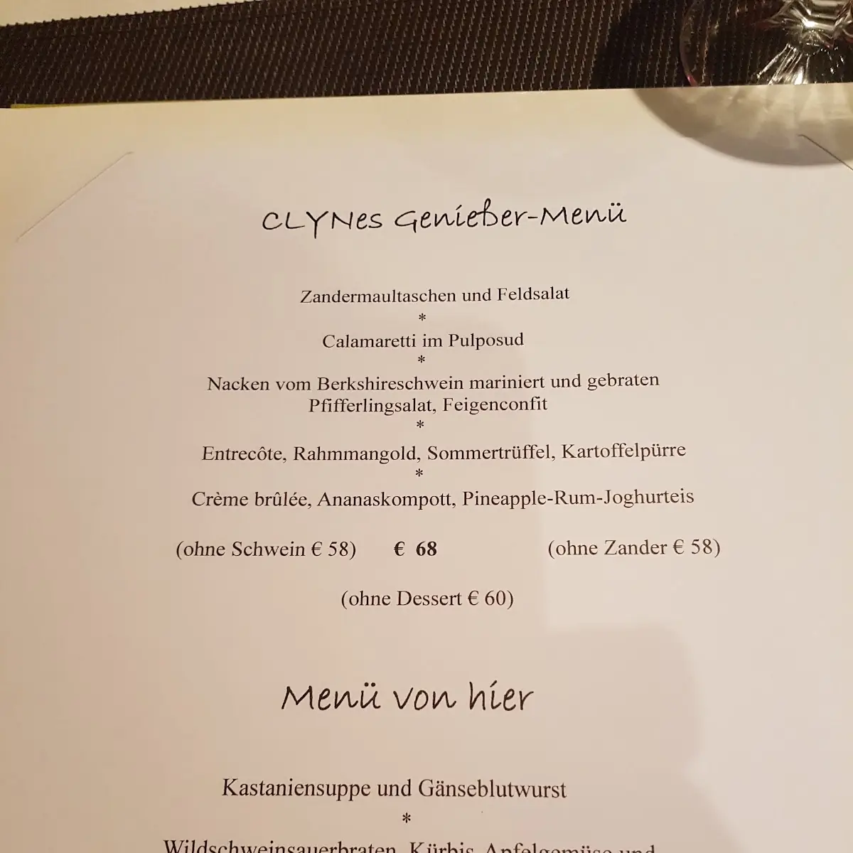 Speisekarte photo 1