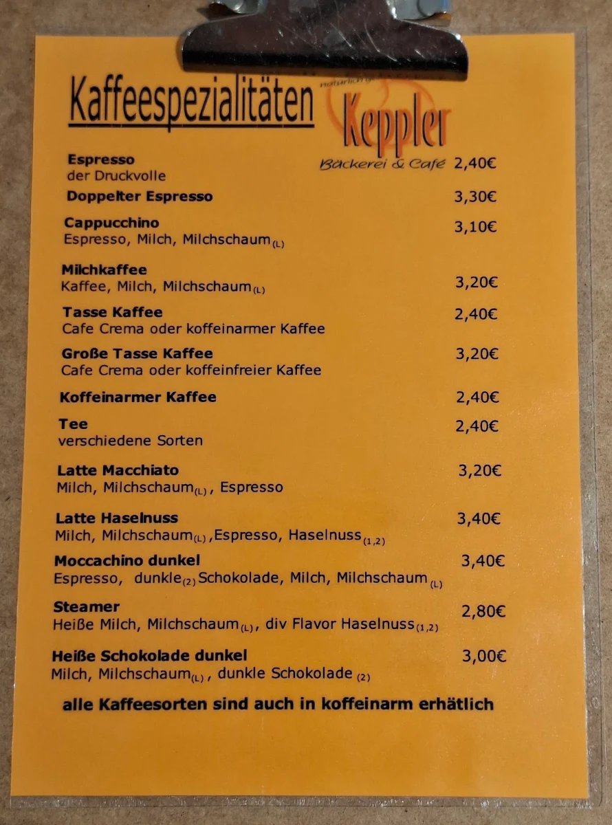 Speisekarte photo 2