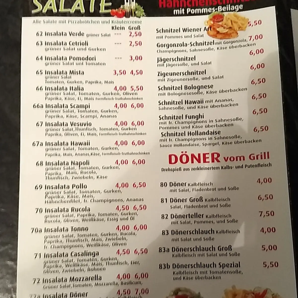 Speisekarte photo 8