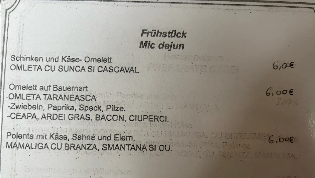 Speisekarte photo 4