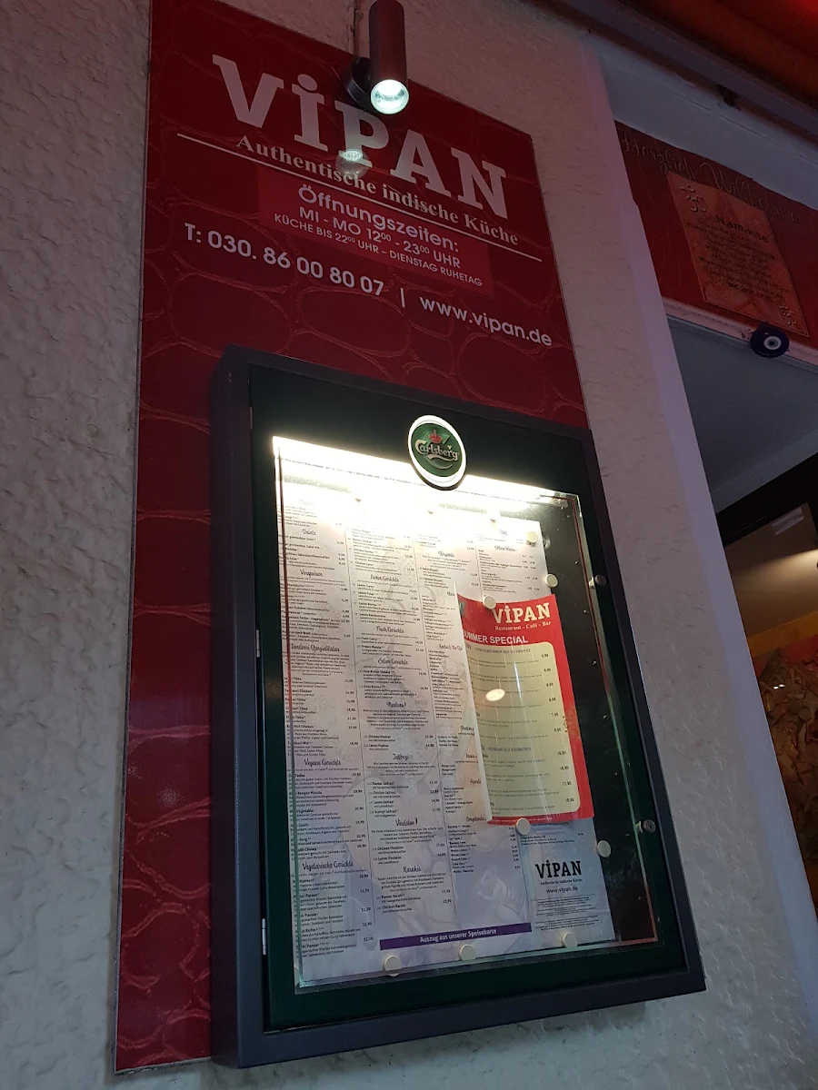 Speisekarte, VIPAN