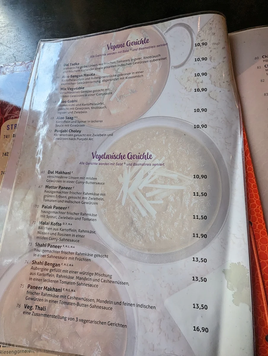 Speisekarte, VIPAN
