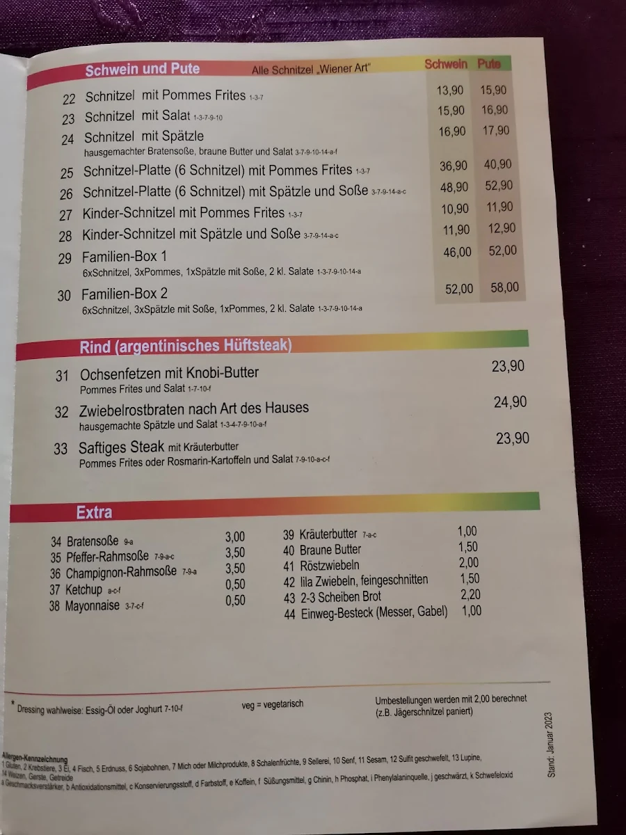 Speisekarte photo 1