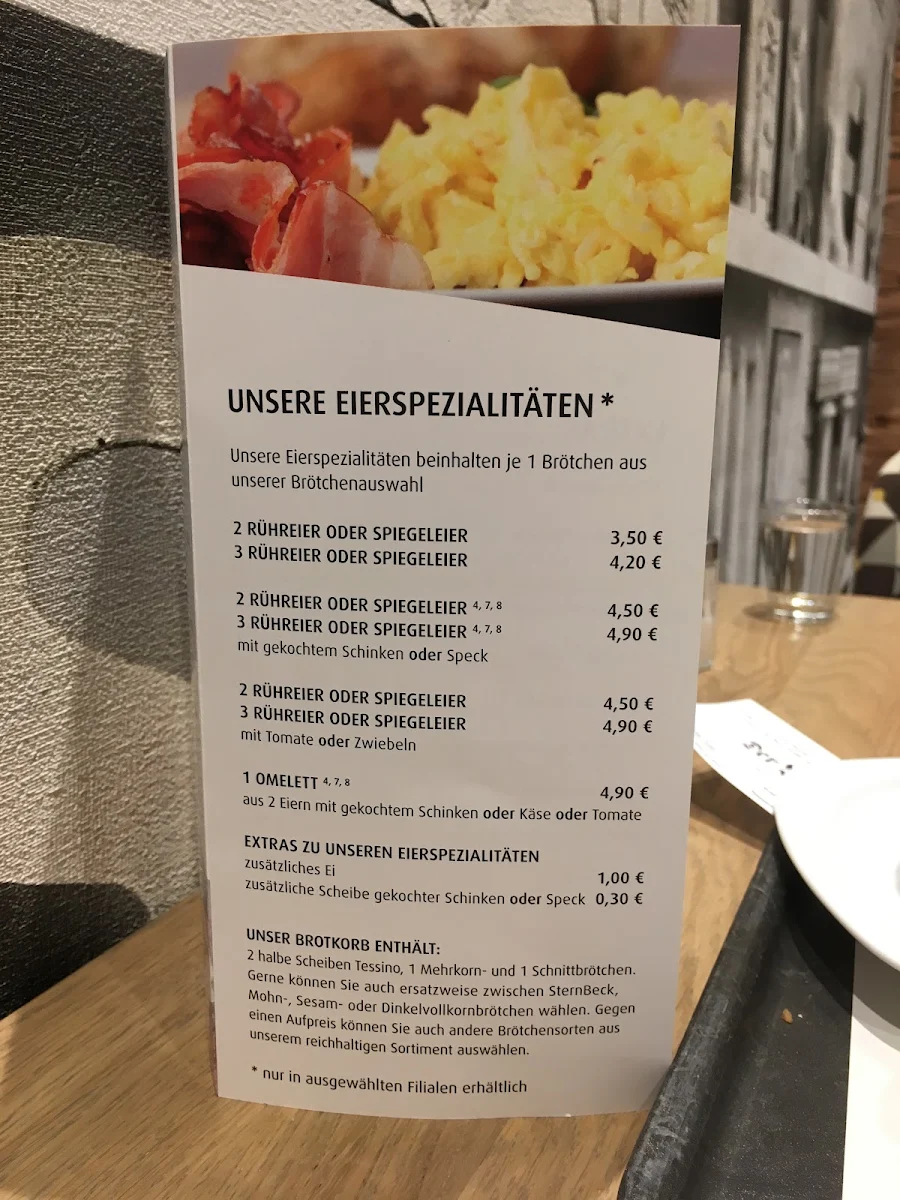 Speisekarte, Der Beck